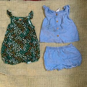 Carters 3pc set of 12 month clothing